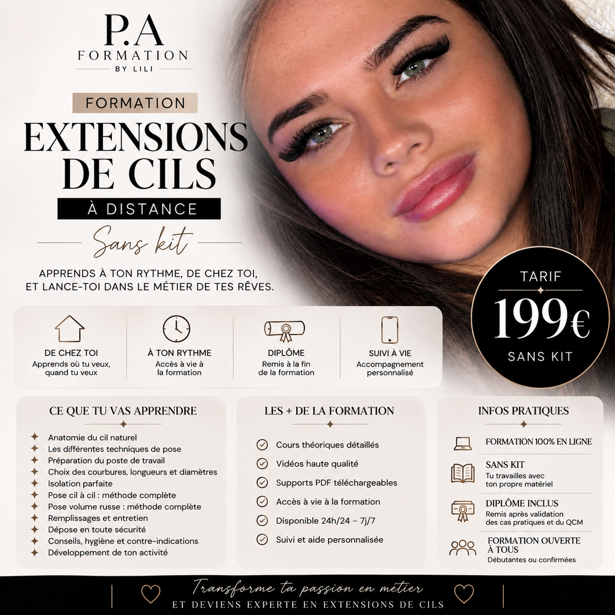 Formation Extensions de cil en distanciel 🖤