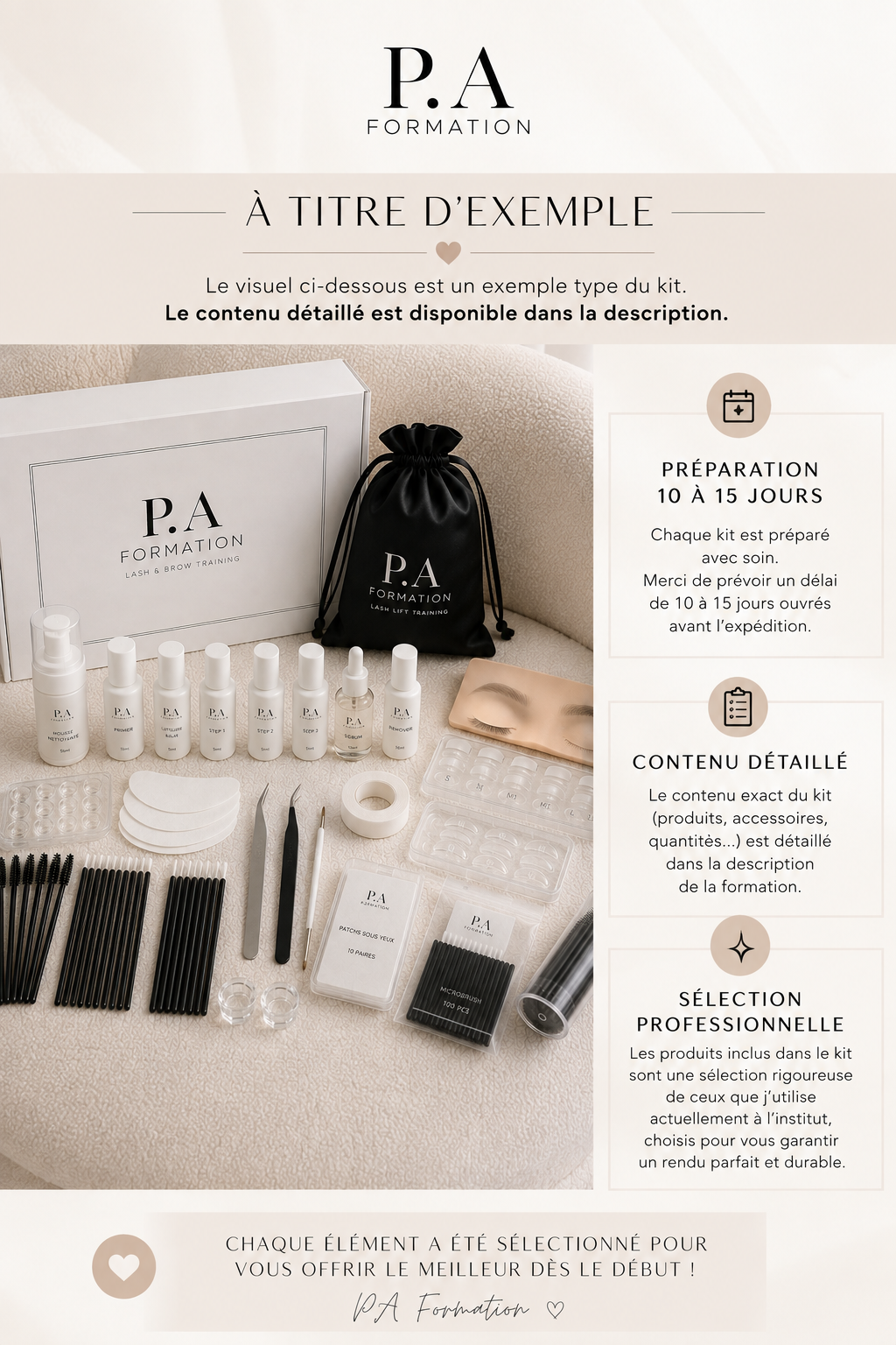 Formation Extensions de cil en présentiel avec kit 🖤
